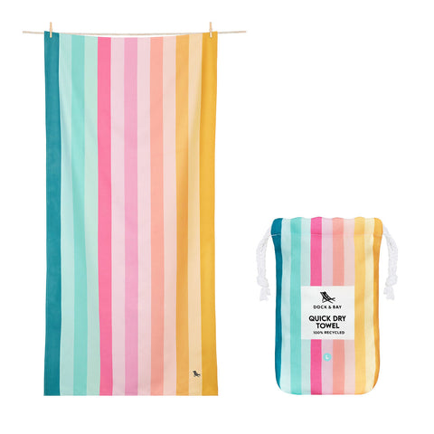 TELO BEACH TOWELS SUMMER COASTAL CANDY DOCK & BAY