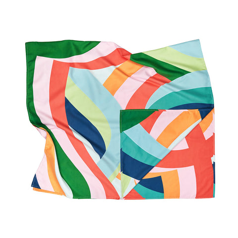 TELO EXTRA LARGE BEACH TOWELS FRUIT LOOPS DOCK & BAY MULTICOLOR