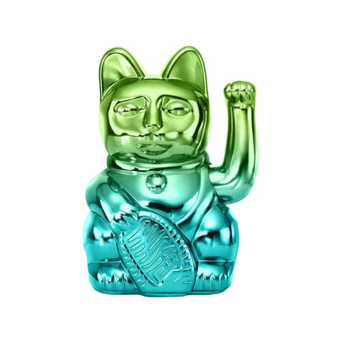 MANEKI NEKO PLAYER SHINY GREEN/BLUE LUCKY CAT GREEN