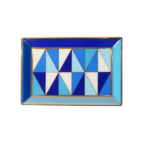 SVUOTATASCHE SORRENTO RECTANGLE TRAY ART. 29852 JONATHAN ADLER BLUE
