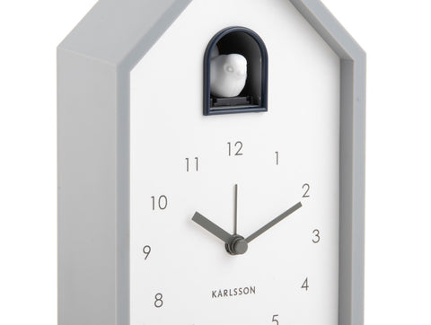 ALARM CLOCK MODERN CUCKOO MOUSE KA6015GY KARLSSON GREY