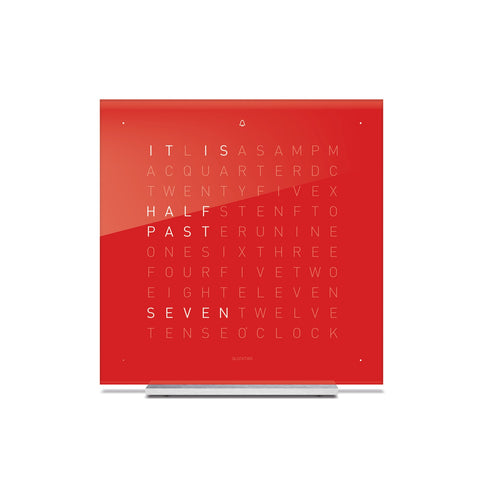 QLOCKTWO TOUCH 13,5X13,5 CM ROSSO