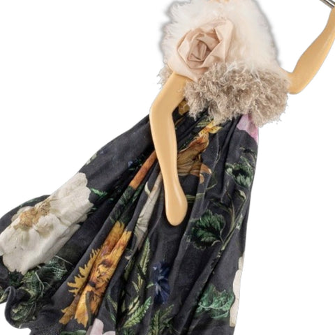 LAMPADA LITTLE GIRL TSIALA PARALUME BIANCO CON ROSE SKITSO MULTICOLOR