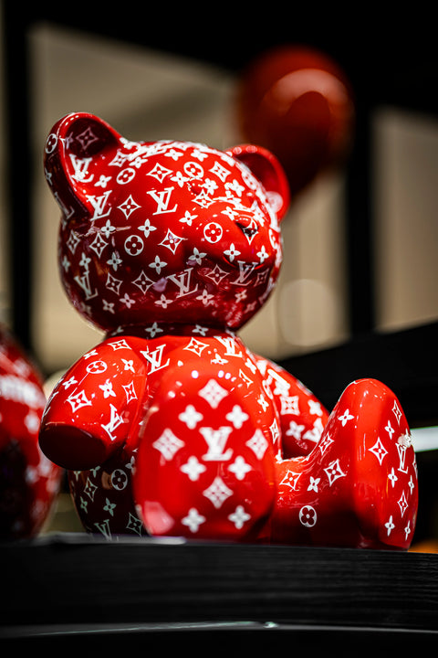 NAOR TEDDY LOUIS VUITTON MONOGRAM 35 CM RED