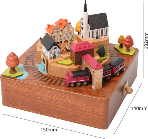 WOODERFULLIFE MUSIC BOX AUTUMN TRAIN ART. 1039912