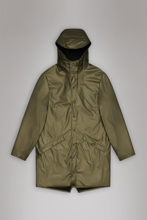 IMPERMEABILE LONG JACKET REVEL M ART. 12020 RAINS GREEN