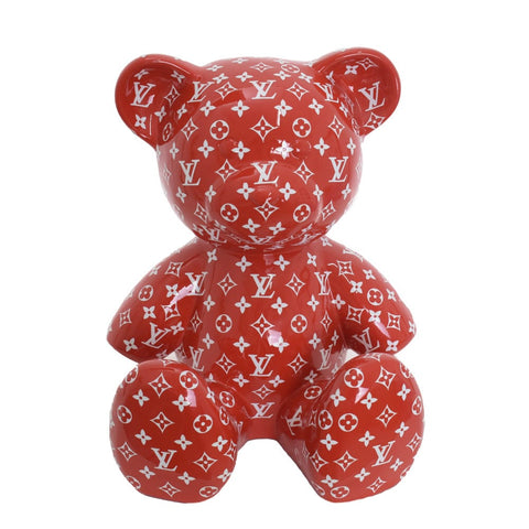 NAOR TEDDY LOUIS VUITTON MONOGRAM 35 CM RED