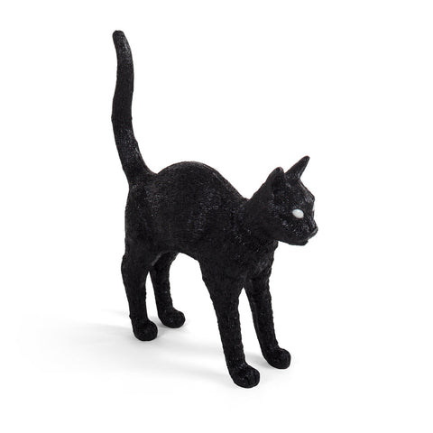 LAMPADA RESINA JOBBY THE CAT CM 46X12 H 52 15041 SELETTI BLACK