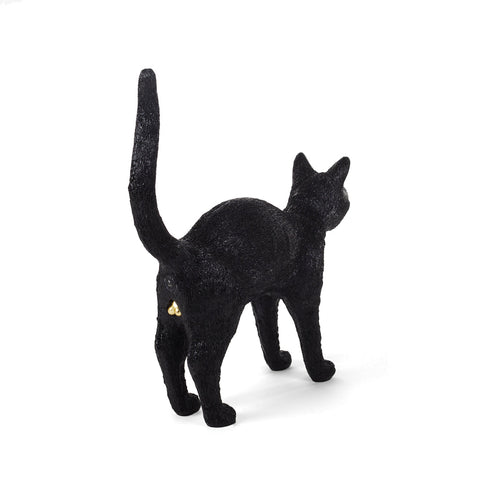 LAMPADA RESINA JOBBY THE CAT CM 46X12 H 52 15041 SELETTI BLACK