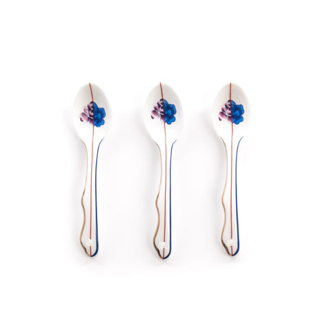 SET 3 CUCCHIAI PORCELLANA ARMILLA 09763 SELETTI