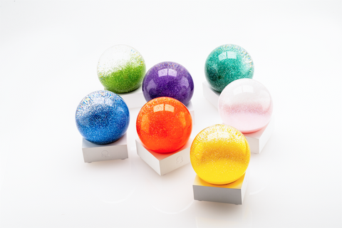 COOL SNOW GLOBES SERENITY SPHERES SS004-TEAL TEAL BLUE