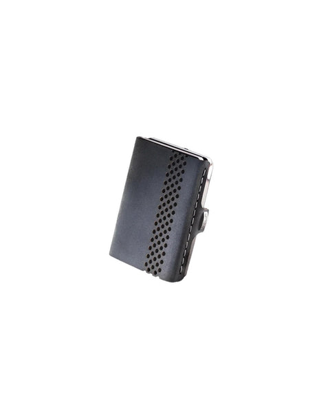 PORTAFOGLIO MAX STEEL POLISHED SOFT TOUCH I-CLIP BLACK