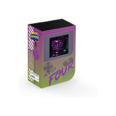 MANEKI NEKO PLAYER FOU SHINY PURPLE GREEN LUCKY CAT MULTICOLOR