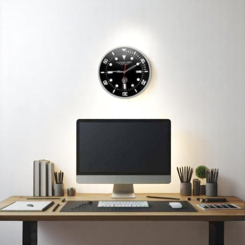 OROLOGIO DIVER WALL CLOCK 809138U900 SPALDING BLACK