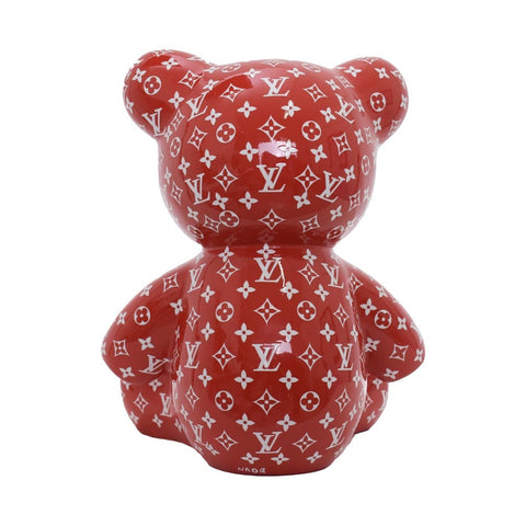 NAOR TEDDY LOUIS VUITTON MONOGRAM 35 CM RED