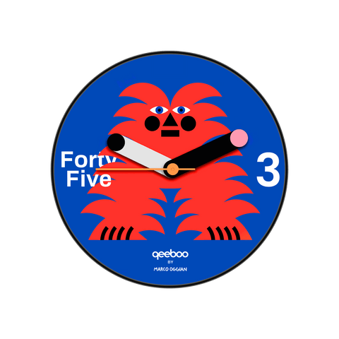 WALL CLOCK BY MARCO OGGIAN MAGIC SAMU 66001MS QEEBOO MULTICOLOR
