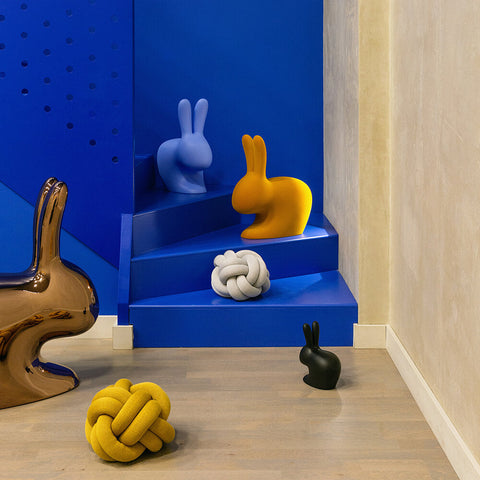 RABBIT CHAIR BABY DARK ORANGE 90001DO QEEBOO ORANGE