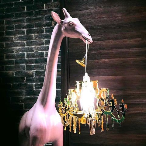 LAMPADA GIRAFFA XS DUSTY ROSE QEEBOO PINK