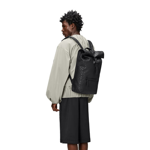 ZAINO ROLLTOP RUCKSACK W3 HOUSE  ART.13320 RAINS BLACK