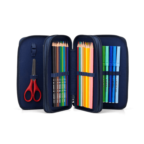ASTUCCIO 3 ZIP FIRE MAXI SPACE TRAVELBEAR ERGOBAG BLUE