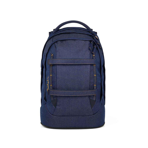 ZAINO PACK SCHULRUCKSACK  SET SATCH DENIM BLUE