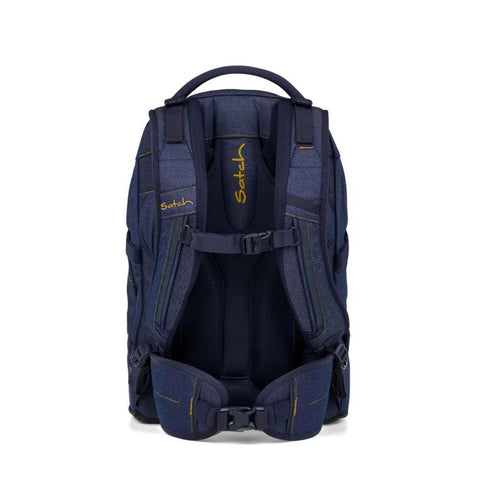 ZAINO PACK SCHULRUCKSACK  SET SATCH DENIM BLUE