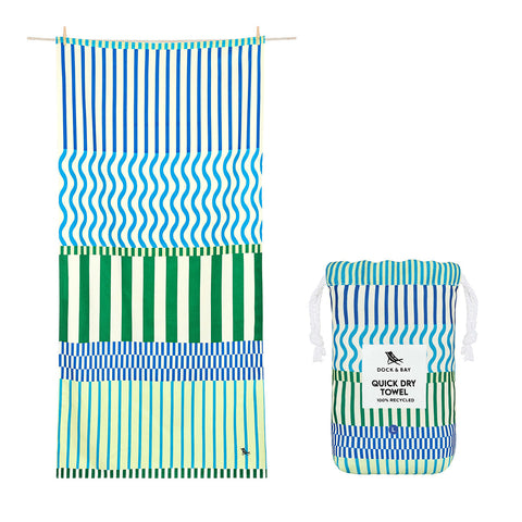 TELO EXTRA LARGE BEACH TOWELS BLUEBERRY SPRITZ DOCK & BAY MULTICOLOR