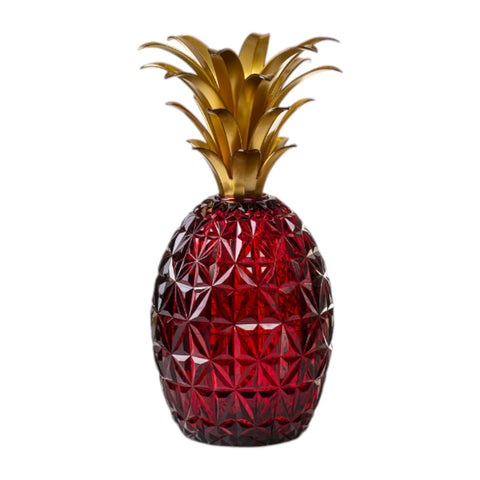 VASO MELISSA ANANAS RUBINO FOGLIA ORO MARIO LUCA GIUSTI RED