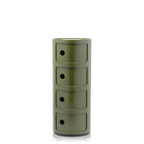 COMODINO COMPONIBILE 4 ELEMENTI 0498518 KARTELL GREEN
