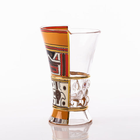 SET 3 BICCHIERI VETRO HYBRID PANNOTIA CM 9 H 14 09181 SELETTI MULTICOLOR