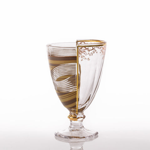 SET 3 BICCHIERI VETRO HYBRID PANNOTIA CM 9 H 14 09181 SELETTI MULTICOLOR