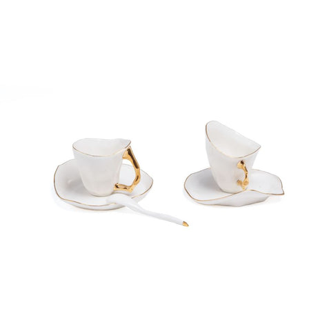 SELETTI SET 2PZ TAZZINE CAFFE' MELTDOWN PORCELLANA 09595