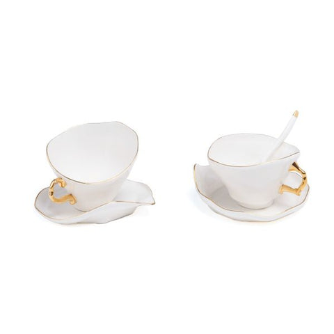 SELETTI SET 2P TA TE' MELTDOWN PORCELLANA 09597