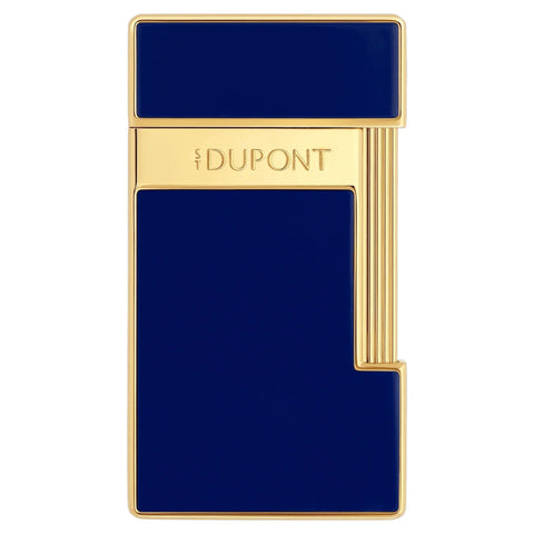 ACCENDINO LI SLIMMY BLUE LACQUER/GOLDEN 028225 S.T. DUPONT