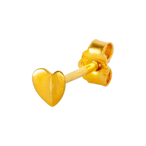 ORECCHINO LULU COPENHAGEN GOLD PLATED 925  LULU1084 HEART WINGS GOLD