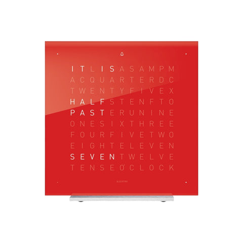 OROLOGIO QLOCKTWO TOUCH 13,5X13,5 CM ROSSO
