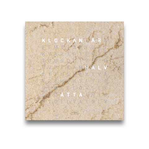OROLOGIO QLOCKTWO EARTH 45X45 DESERT