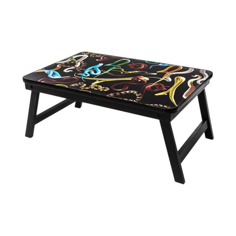 VASSOIO PIEGHEVOLE SNAKES 56X38 19020 SELETTI BLACK