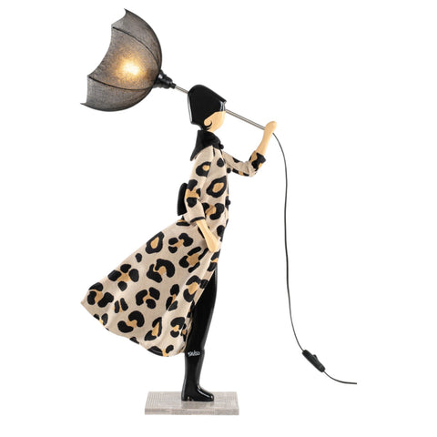 LAMPADA LITTLE GIRL MACHI PARALUME NERO SKITSO MULTICOLOR