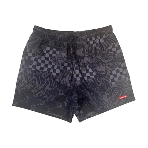 COSTUME L 3AM CHECK SWIM 910SWM2035MINT01 SPRAYGROUND BLACK