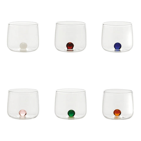 CONFEZIONE BICCHIERI BILIA JUNIOR ASSORTITA BA01699 ZAFFERANO MULTICOLOR