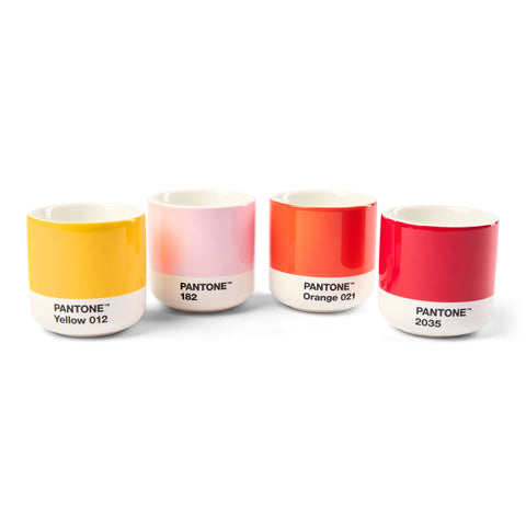 TAZZE PANTONE LATTE THERMO MUG GIFTBOX SET OF 4 ART. 101021001 COPENHAGEN DESIGN MULTICOLOR