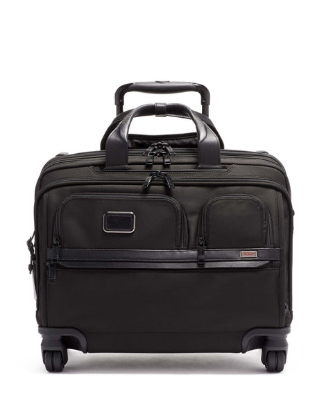 TROLLEY ALPHA DELUXE 4 WHEELD LAPTOP CASE BRIEF 117158/1041 TUMI  BLACK