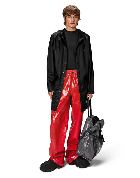 IMPERMEABILE LONG JACKET BLACK GRAIN  M ART. 12020 RAINS BLACK