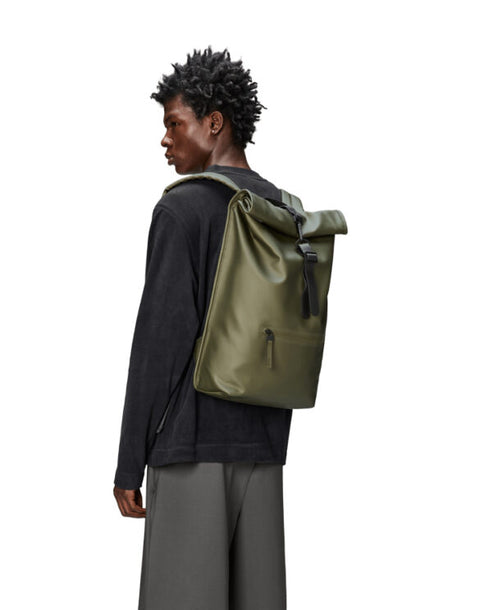 ZAINO ROLLTOP RUCKSACK W3 REVEL ART.13320 RAINS GREEN