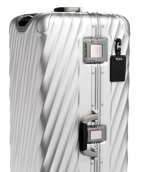 TROLLEY 19 DEGREE ALLUMINIUM ROLLING TRUNK 87CM 135598-1776 TUMI SILVER