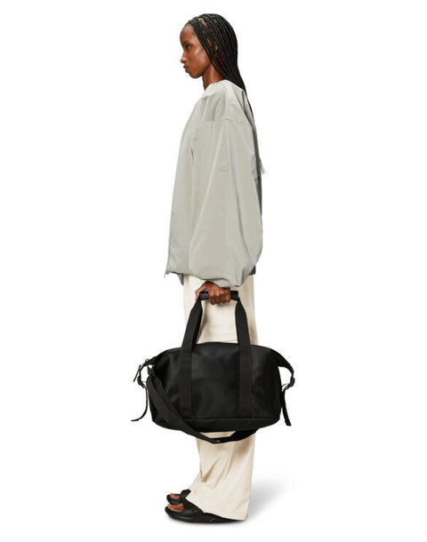 BORSA HILO WEEKEND BAG SMALL W3 BLACK GRAIN ART. 14220 RAINS BLACK