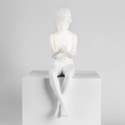 SCULTURA CON LUCE INNER GLOW _S GIRLS 15321 SELETTI WHITE