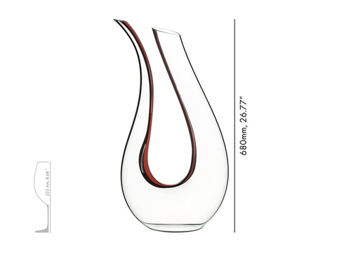 DECANTER HANDMADE 3000 CCM AMADEO DOUBLE MAGNUM 1756/80 RIEDEL TRANSPARENT