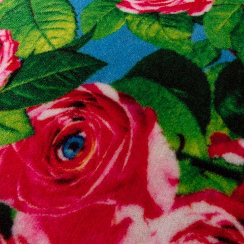 TAPPETO TOILETPAPER HOME CM. 60X200 ROSES WHIT EYES 18197 SELETTI MULTICOLOR